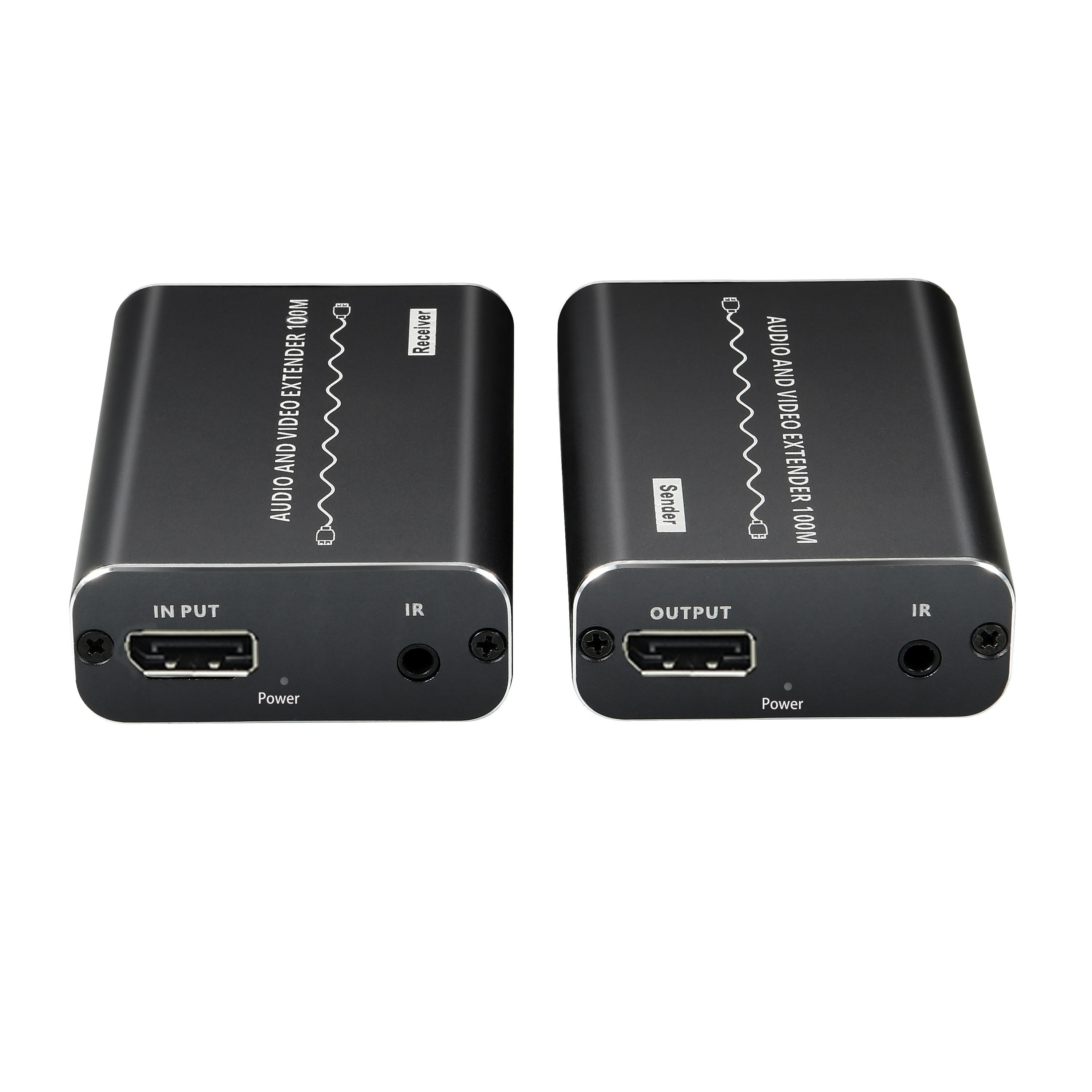 DP Ethernet extender 120 meters 4K HD DP1.4 signal stable computer connected to LED Display, GPU, Media Player, Streaming, Server-EX51-A-0-BK(XHD201)