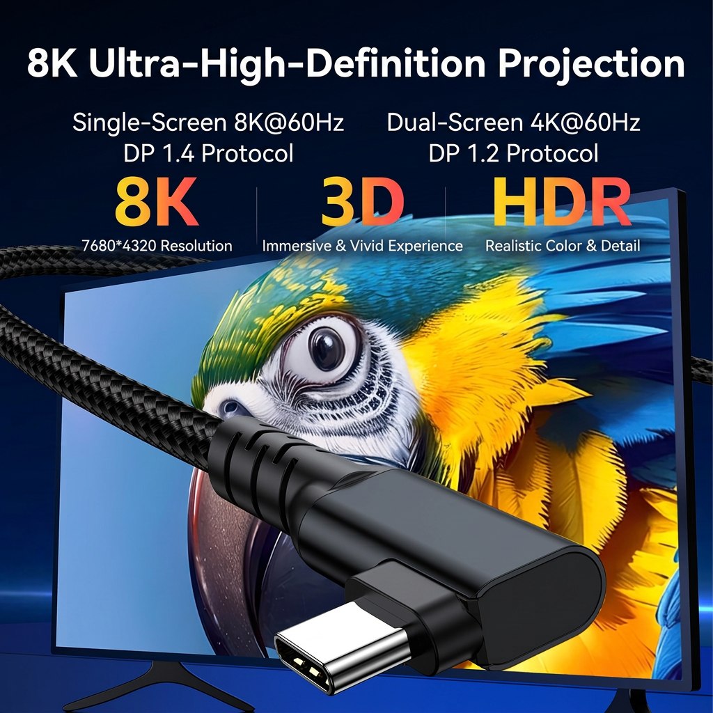 USB C to USB C Cable ,USB 4.2 USB C/M to C/M 80G 16K@60HZ Cable 240W PD Fast Charging Compatible,for Samsung T7/T5/X5 SSD,MacBook Pro,Mobile Hard Drive,Laptops-CC0089-C(D)