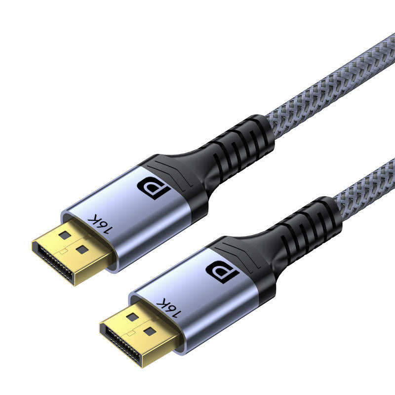 Displayport to Displayport 2.1 Cable, 80Gbps, 16K@60Hz/8K@120Hz/4K@240Hz/2K@360Hz DP to DP 2.1 Cord Compatible with HDR HDCP 2.3 DSC FreeSync G-Sync Monitor Graphics RTX 5090 4090 PC HDTV-AV99-1