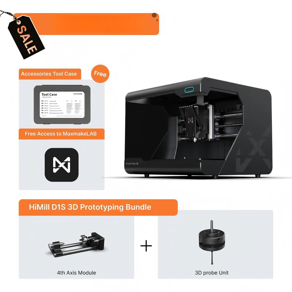 HiMill D1S - Pro Desktop CNC with Ball Screws & QTC