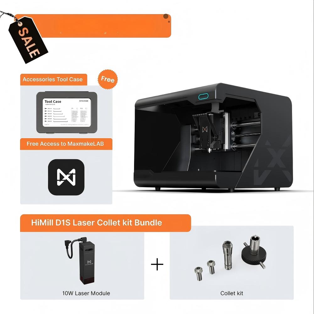 HiMill D1S - Pro Desktop CNC with Ball Screws & QTC