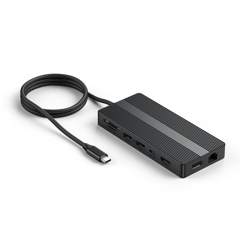 USB C Hub Docking Station Dual Monitor 2*HDMI 4K@60HZ,13 in 1 Laptop Docking Station 2 Monitor with 3*USB C(10Gbps) ,2*USB A(5Ggbps)1*USB-A(480Mbps)，Ethernet(1000M ),PD 100W,SD/TF3.0 for Dell/HP/Lenovo