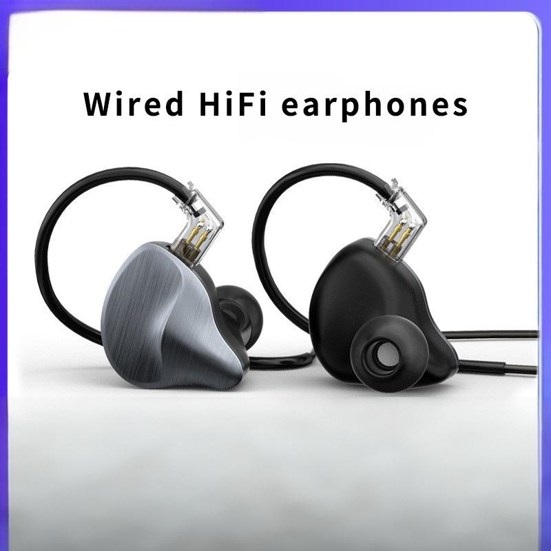 Pro Dual-Driver (1DD+1BA) Wired IEM Earphones – HiFi Audio, 26dB Noise Isolation, Detachable 2-Pin Cable, Ergonomic Fit, Compatible with PC/PS5/Laptops/Tablets/Music Players