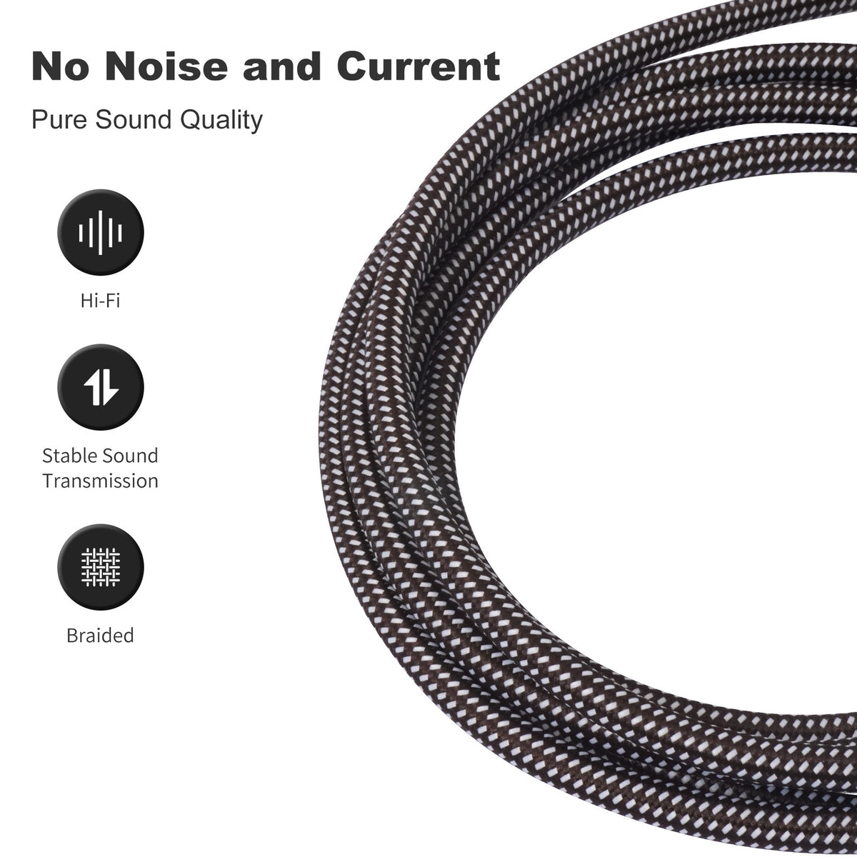 USB-A to 1/4 inch TRS Audio Stereo Cable, USB-A to 6.35mm Quarter inch Aux Jack Stereo Audio Cable for Laptop, Windows, PC, Amplifier, Speaker, Note: NOT Support Recording, Car, MP3, Truck, TV USB Ports