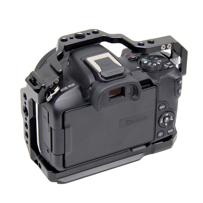 EOS R100/R50 Camera Cage, Metal Camera Cage Extension Frame Kit for Canon EOS R100 R50 Camera Case Camera Rig Cold Shoe--EOS R50/R100相机兔笼-7078