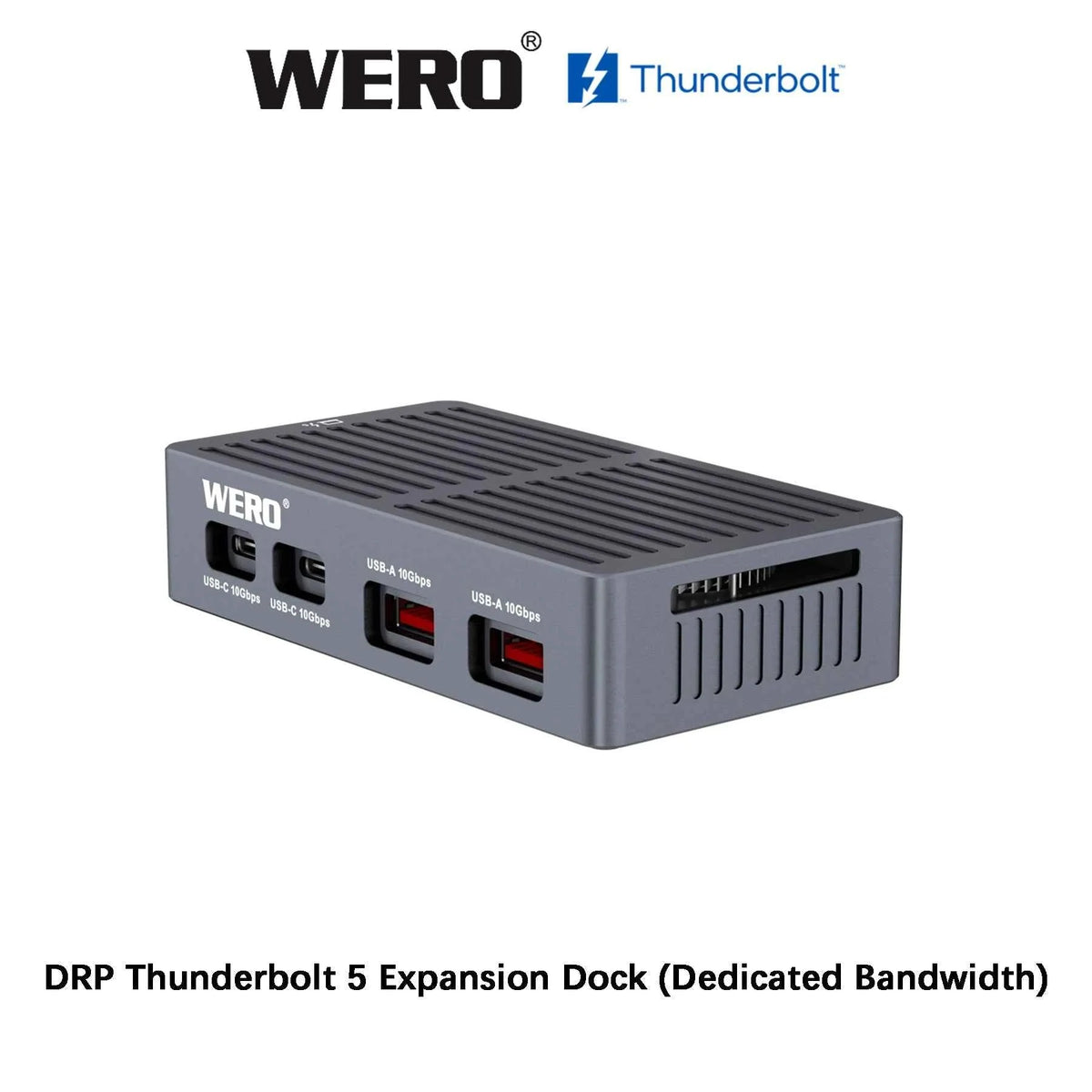 WERO DRP Thunderbolt 5 Dual 4K 60Hz Dock, DP HDMI 2.1 for MacBook Pro & Windows PC-TBT5 Individual HUB DRP