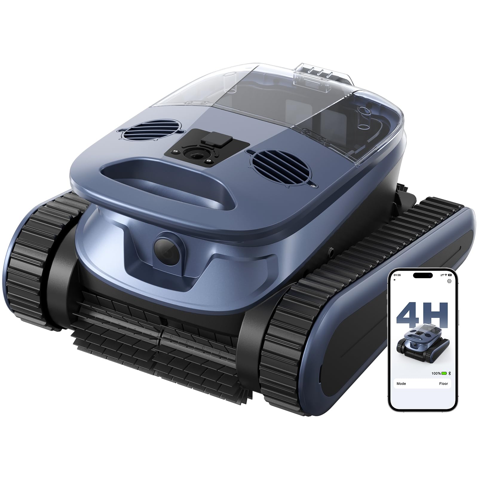 5600GPH Robotic Pool Cleaner,240Min Cordless Pool Vacuum for Inground Pools,3230 Sq.ft,2 Brushe&2 Motor,4-in-1 Wall&Waterline&Floor&Full Cover Cleaning,Smart Navigation,Dual Filtration-B0GKMGVDR7