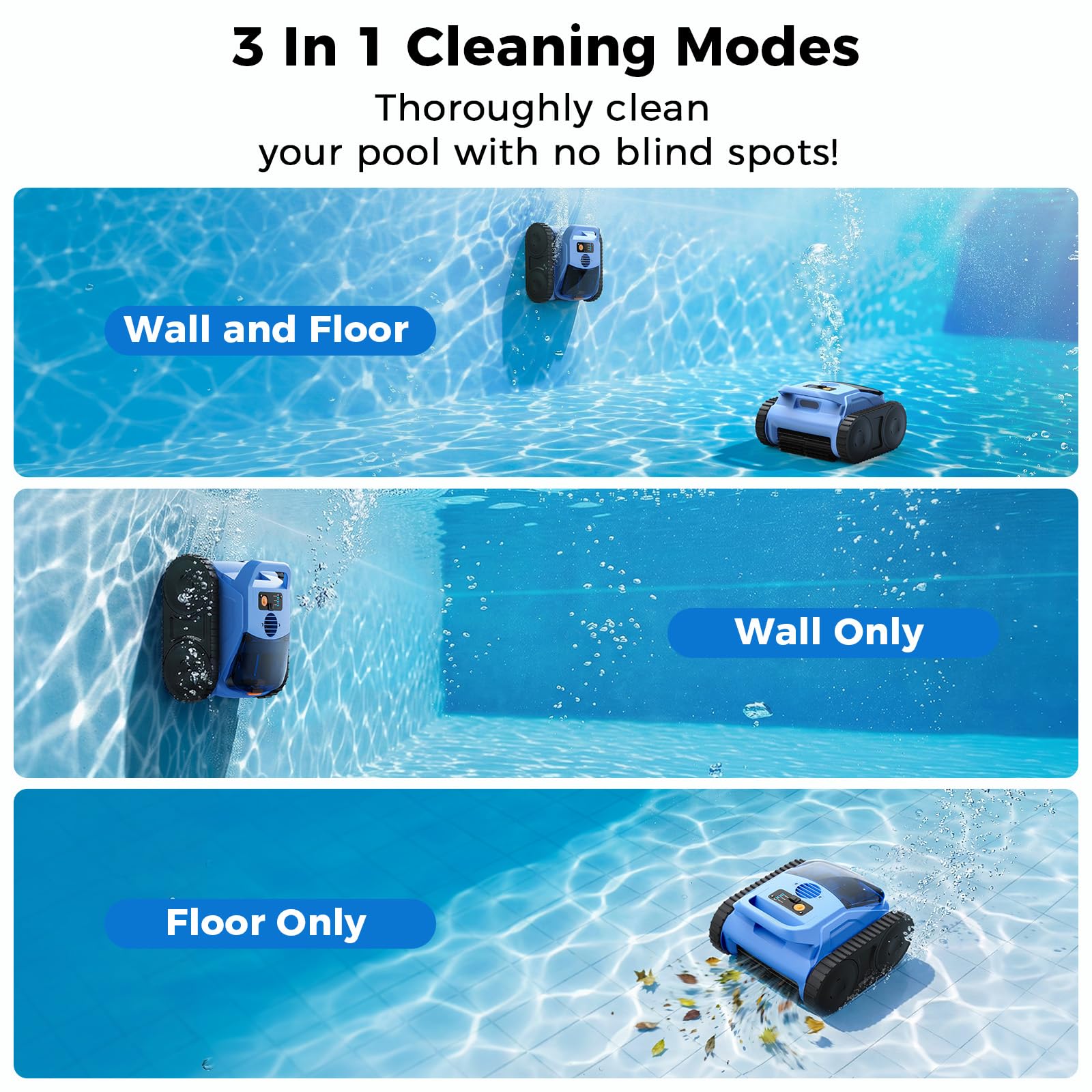 Cordless Robotic Pool Cleaner,Automatic Robotic Pool Vacuum for Inground Pools,Spa Pool Robot Cleaning up to 2150 Sq.ft for Floor,Wall Climbing,Waterline,4800GPH Suction,180min Battery Life-B0GKPZNG11