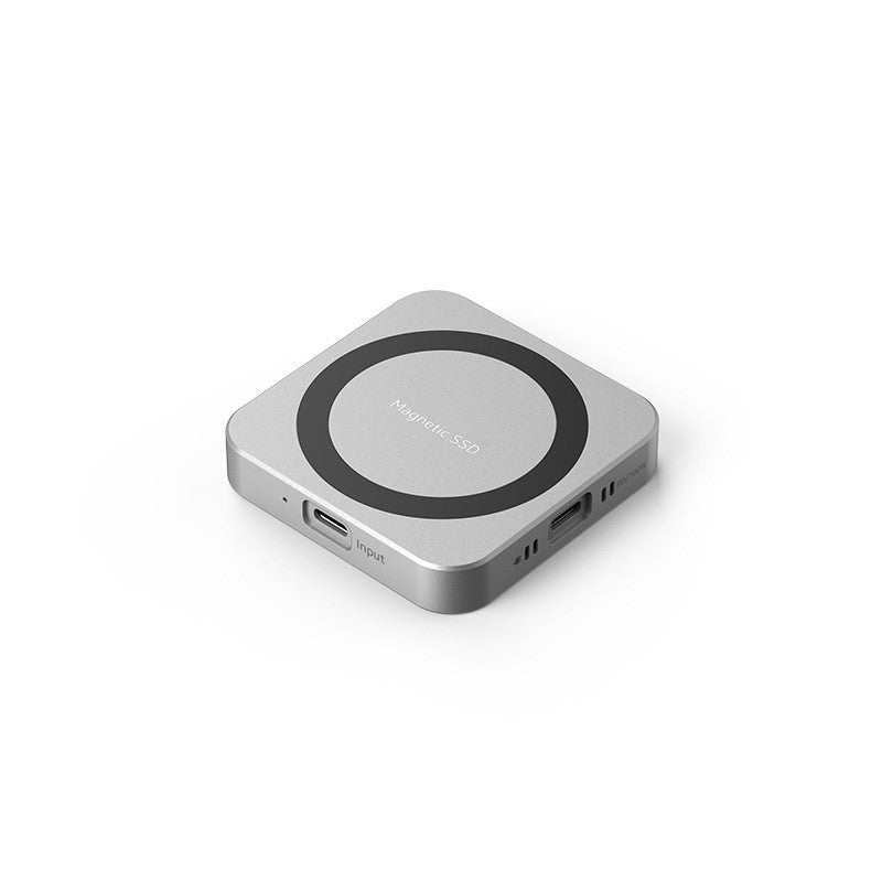 Magnetic M.2 NVMe SSD Enclosure with Built - in Cooling Fan & 100W PD Charging, USB 3.1 Gen 2 Type - C (10Gbps) Aluminum External Case for 2230/2242 PCIe NVMe SSDs up to 2TB, Compact Portable Design, Compatible with Windows/Mac/Linux/Android Devices - QGeeM