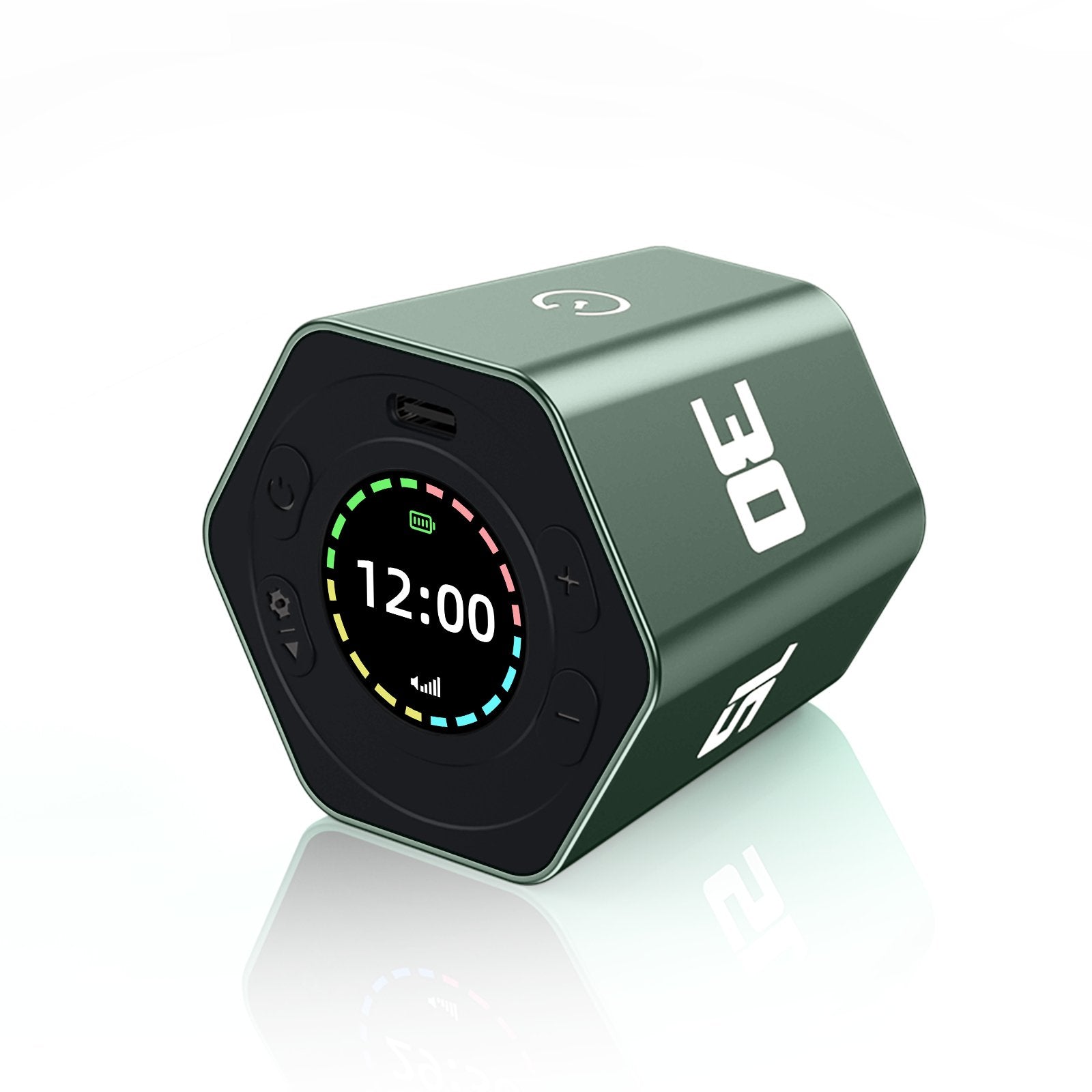 Magnetic Smart Productivity Kitchen Timer Study Bedroom Cooking Timers Hexagon Visual Flip Timer for kids Time Management - QGeeM