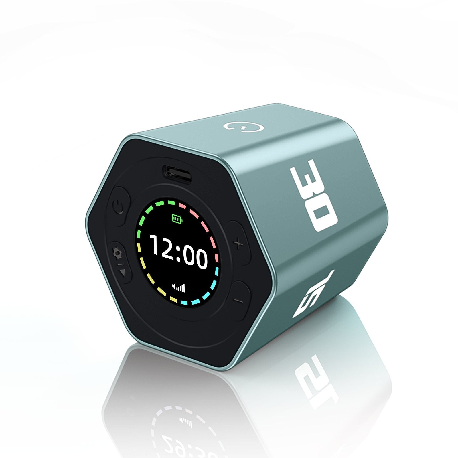 Magnetic Smart Productivity Kitchen Timer Study Bedroom Cooking Timers Hexagon Visual Flip Timer for kids Time Management - QGeeM