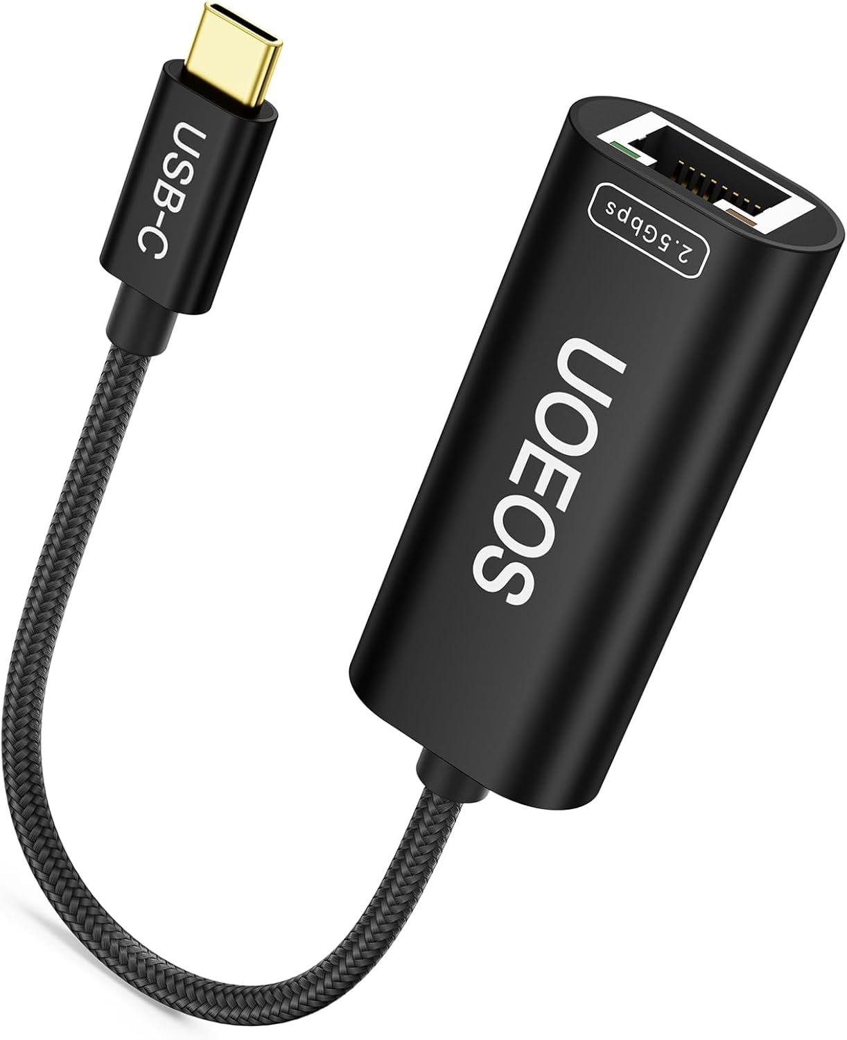 USB C to Ethernet 2.5 Gbps Adapter, USB C to RJ45 Network Converter (Thunderbolt 4/3 Compatible),USB - C to 2.5 Gigabit LAN Ethernet Compatible for MacBook iPhone 15 Pro max,XPS, Surface - Gray - QGeeM