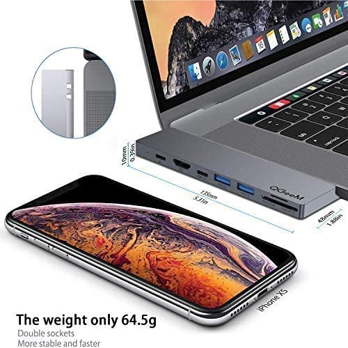 USB C Hub for MacBook Pro,QGeeM 8 in 1 Mabook Pro Docking Station