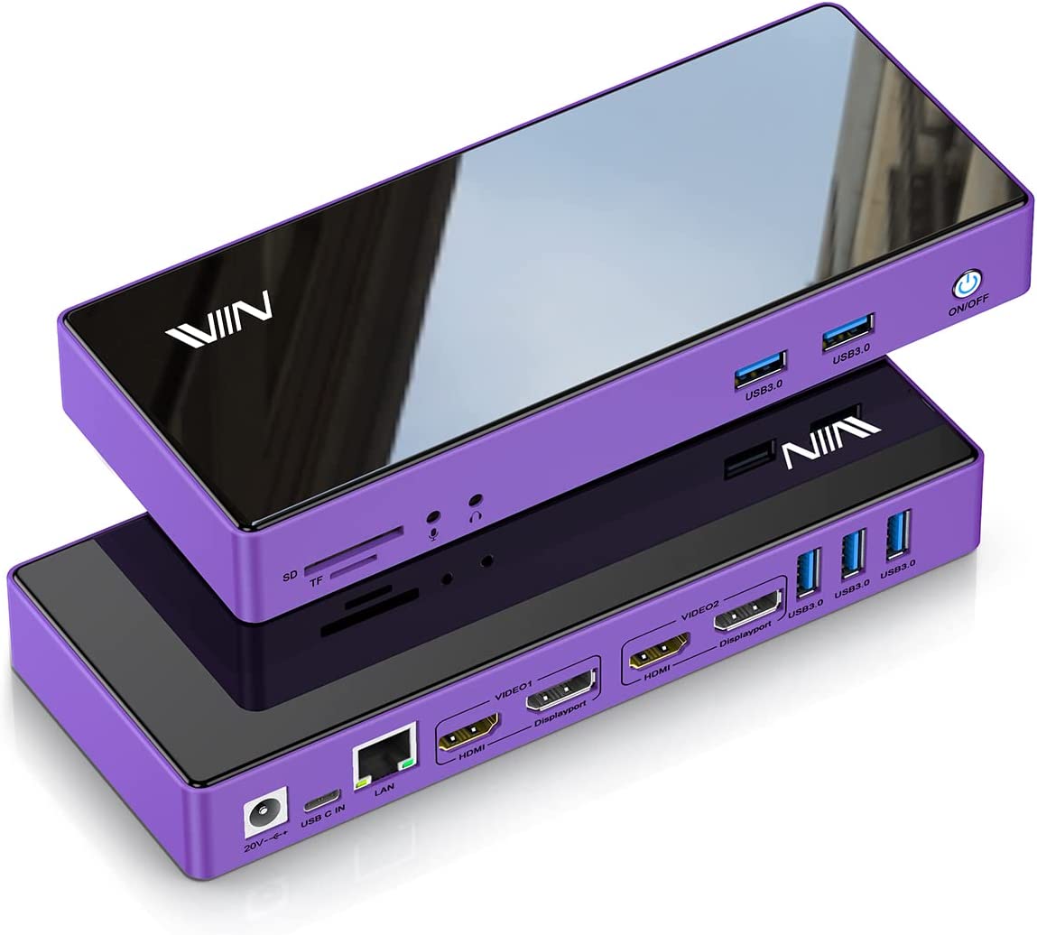 IVIIN 16-in-1 USB 3.0 Docking Station - QGeeM