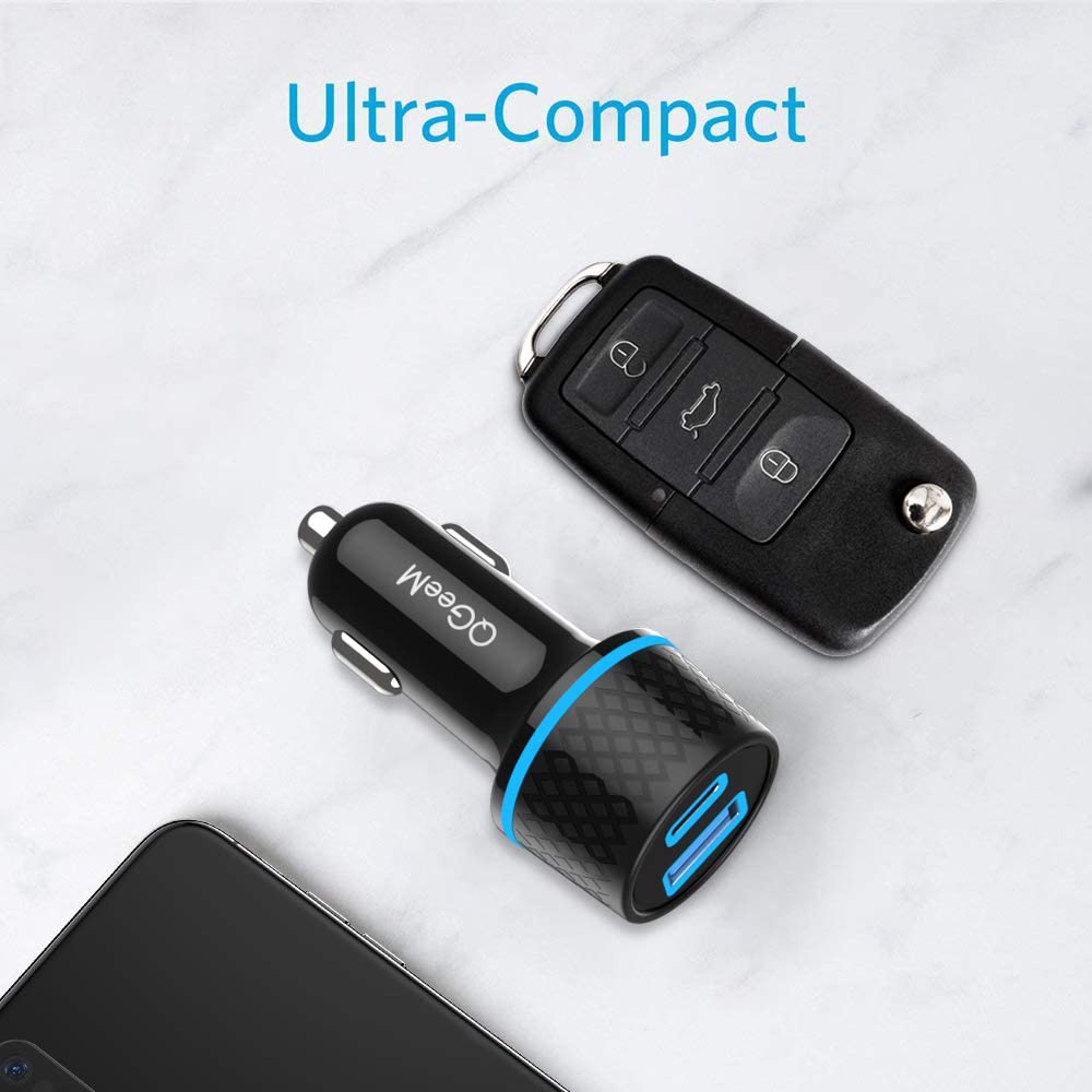 QGeeM 36W Type-C Car Charger - QGeeM