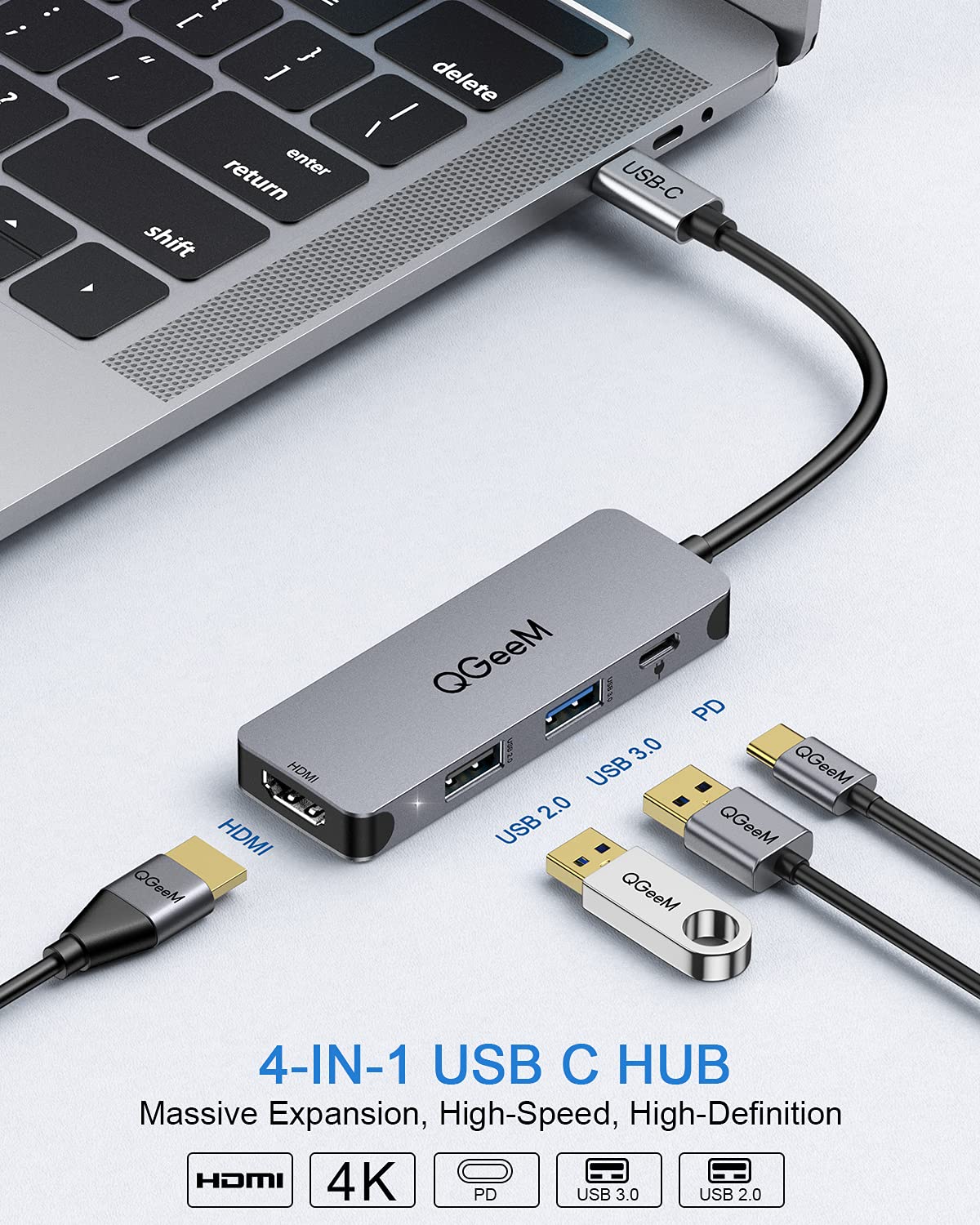 2 in 1 USB 3.0 to HDMI VGA Adapter 1080P, Built-in Driver, Support HDMI VGA  Sync Output for Windows 10 / 8 / 7 Only, NOT Mac OS / Linux / Vista, USB to  HDMI VGA HUB. 