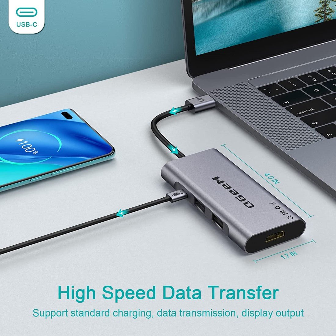 QGeeM 7-in-1 USB 3.0 Hub - QGeeM