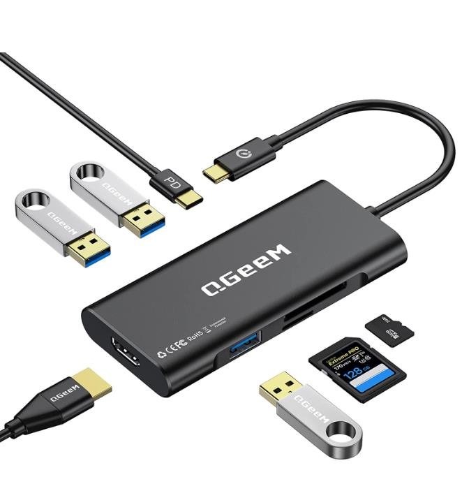 QGeeM 7-in-1 USB-C Hub - QGeeM