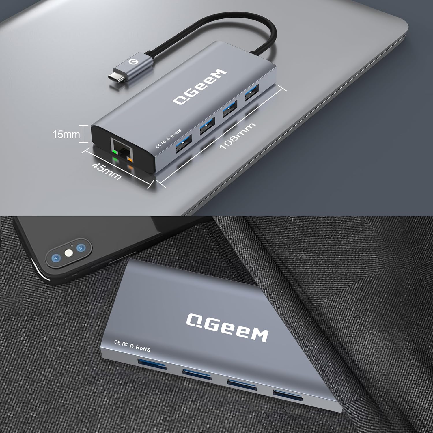 QGeeM 9-in-1 USB C HUB - QGeeM