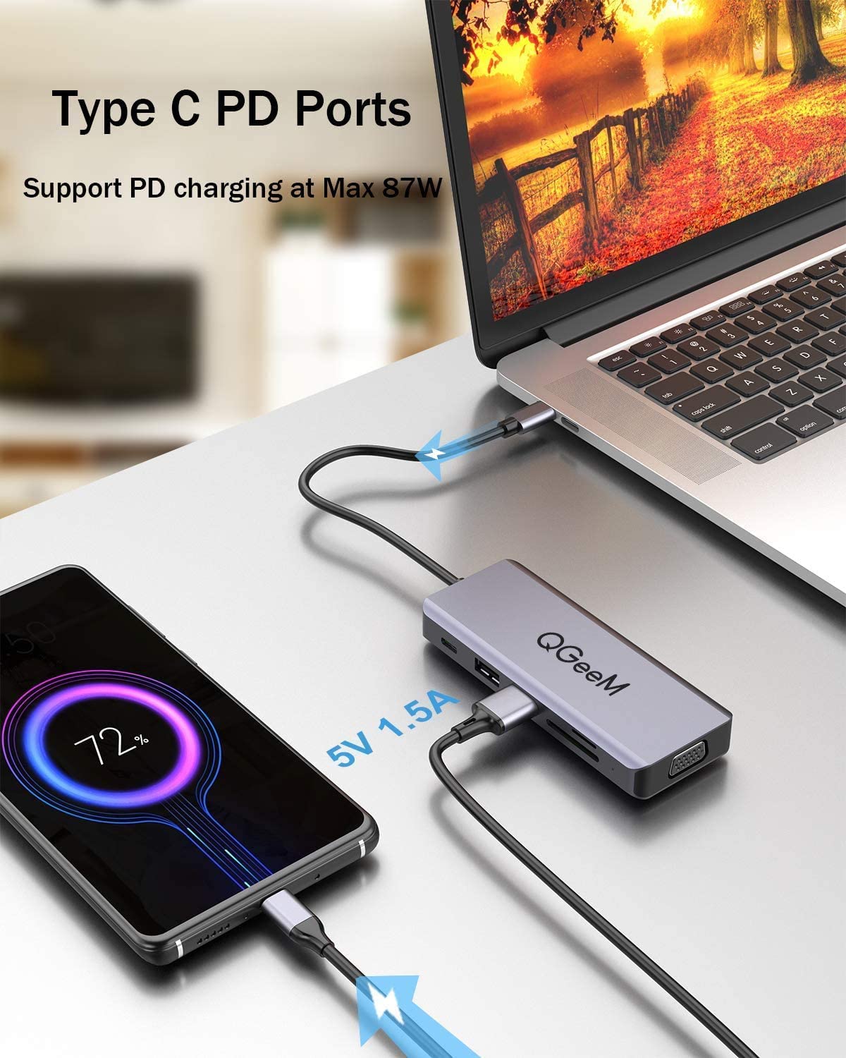 QGeeM 9-in-1 USB-C Hub - QGeeM