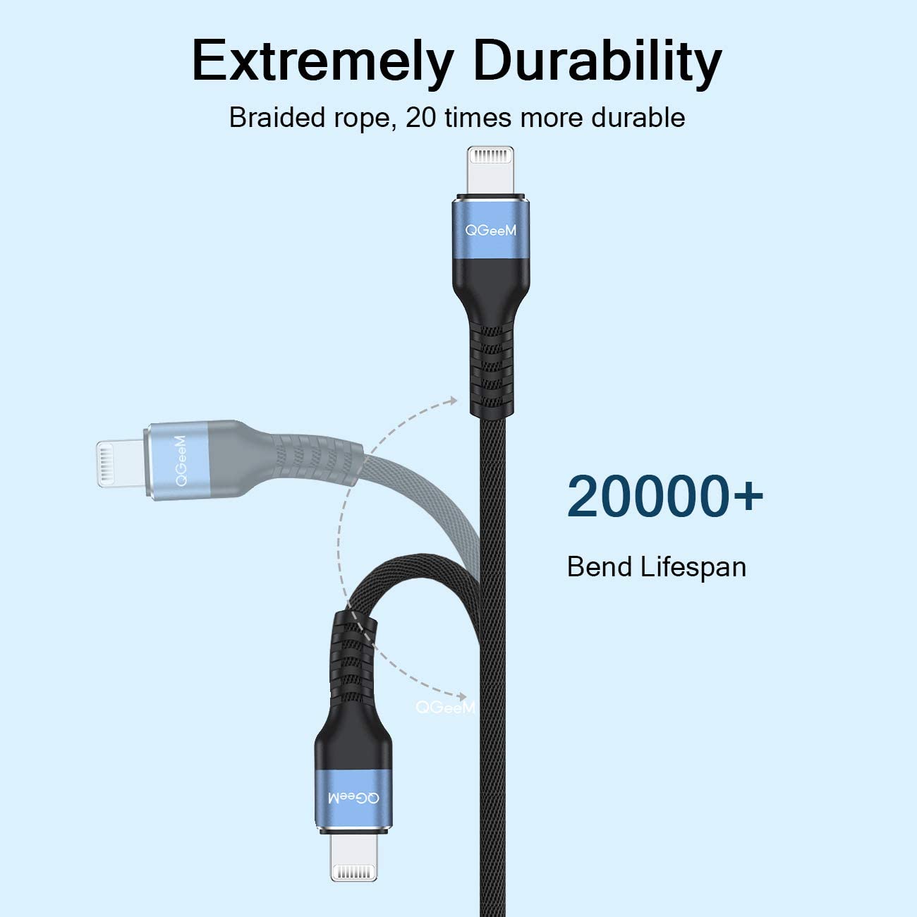 QGeeM A to Lightning Cable - QGeeM