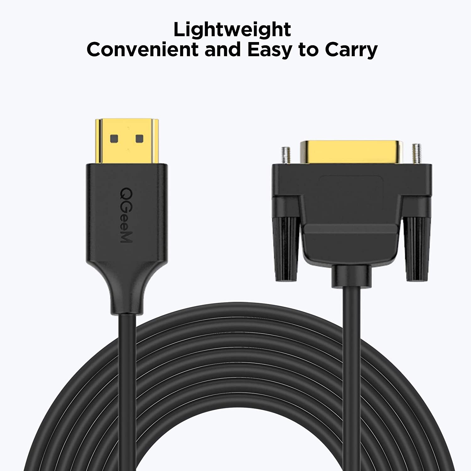 QGeeM HDMI Male to DVI Male Adapter - QGeeM