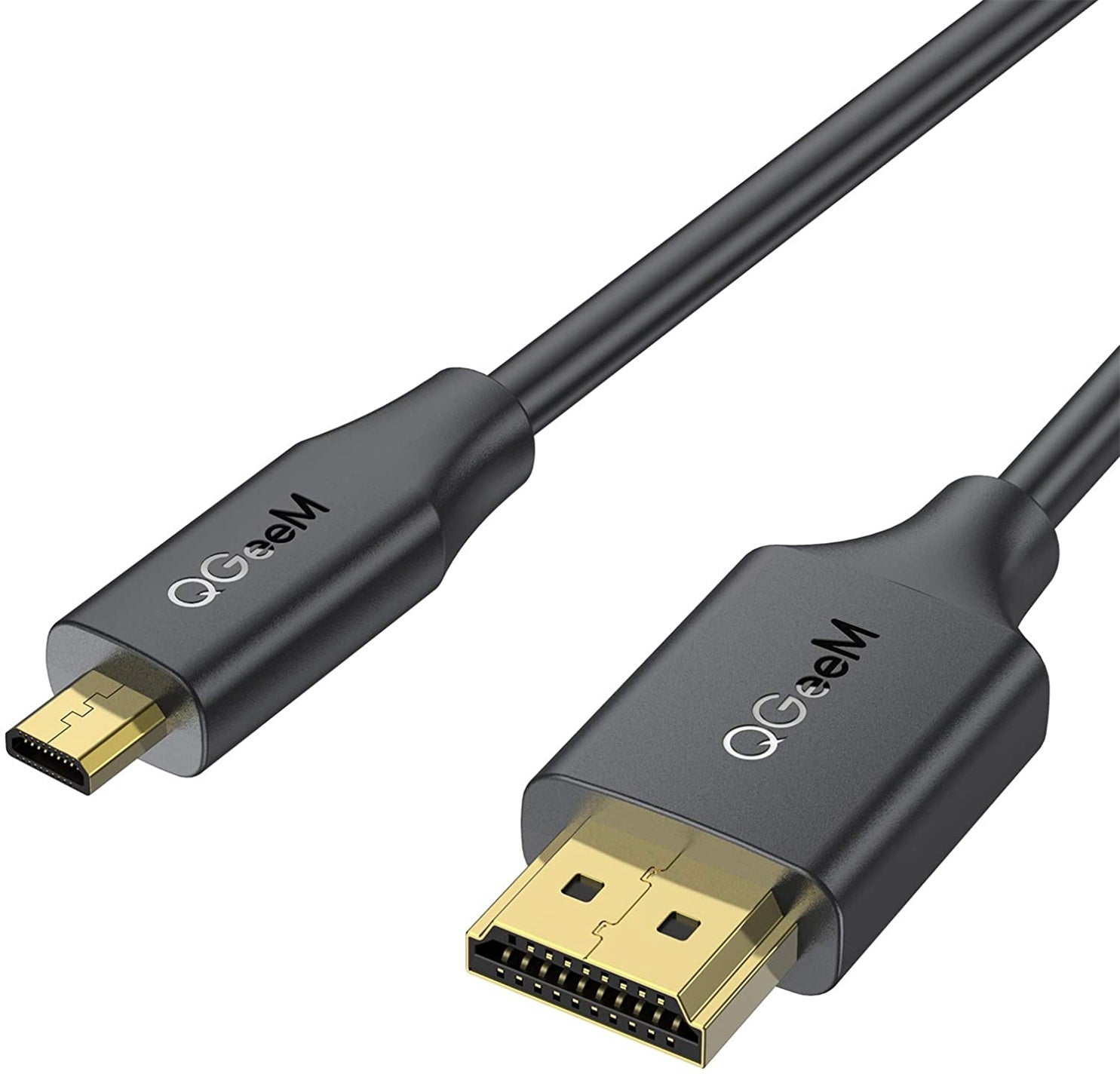 QGeeM Micro HDMI to HDMI Adapter Cable,High Speed 4K 60Hz - QGeeM