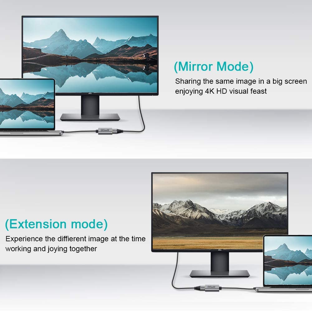 QGeeM Mini DP Male to HDMI Female Adapter - QGeeM