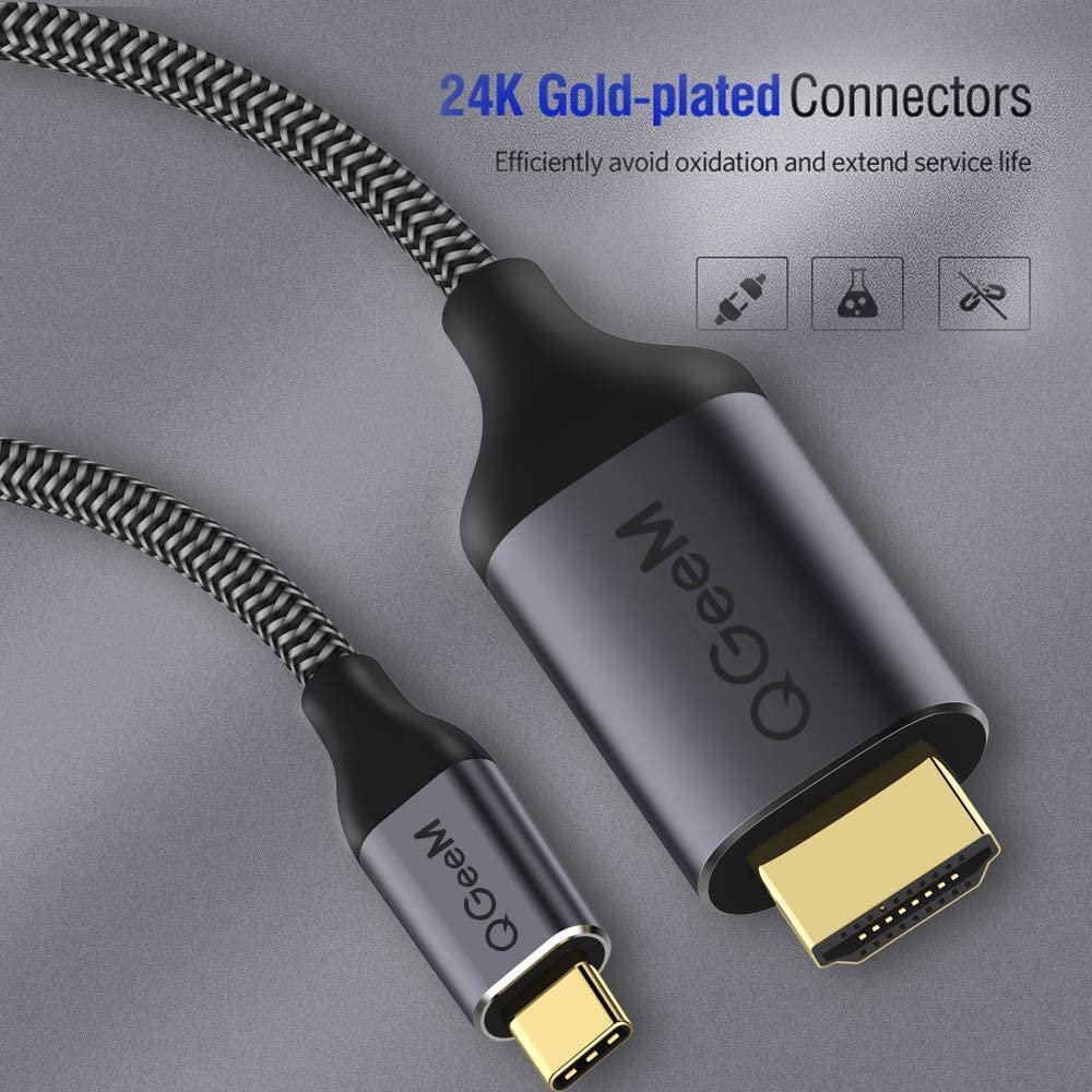 QGeeM USB-C to HDMI Cable-4k@60hz