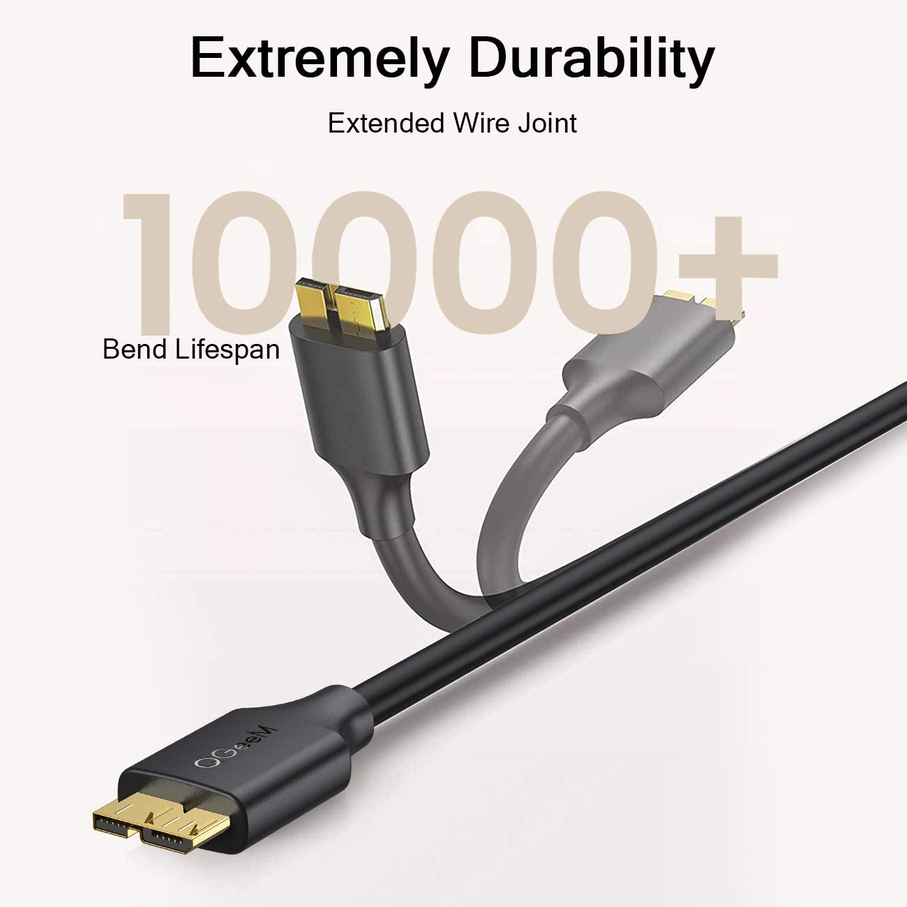 QGeeM USB 3.0 A to Micro B Cable - QGeeM