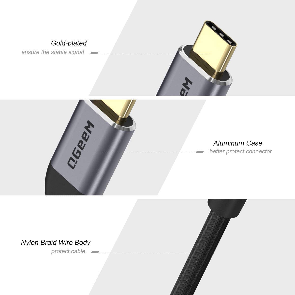 QGeeM USB C to HDMI Adapter-4K, Thunderbolt 3 - QGeeM
