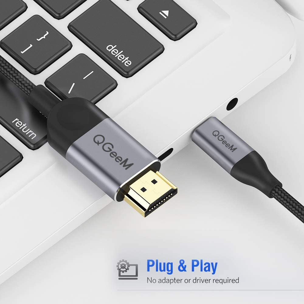 QGeeM USB C to HDMI Adapter,Thunderbolt 3 - QGeeM