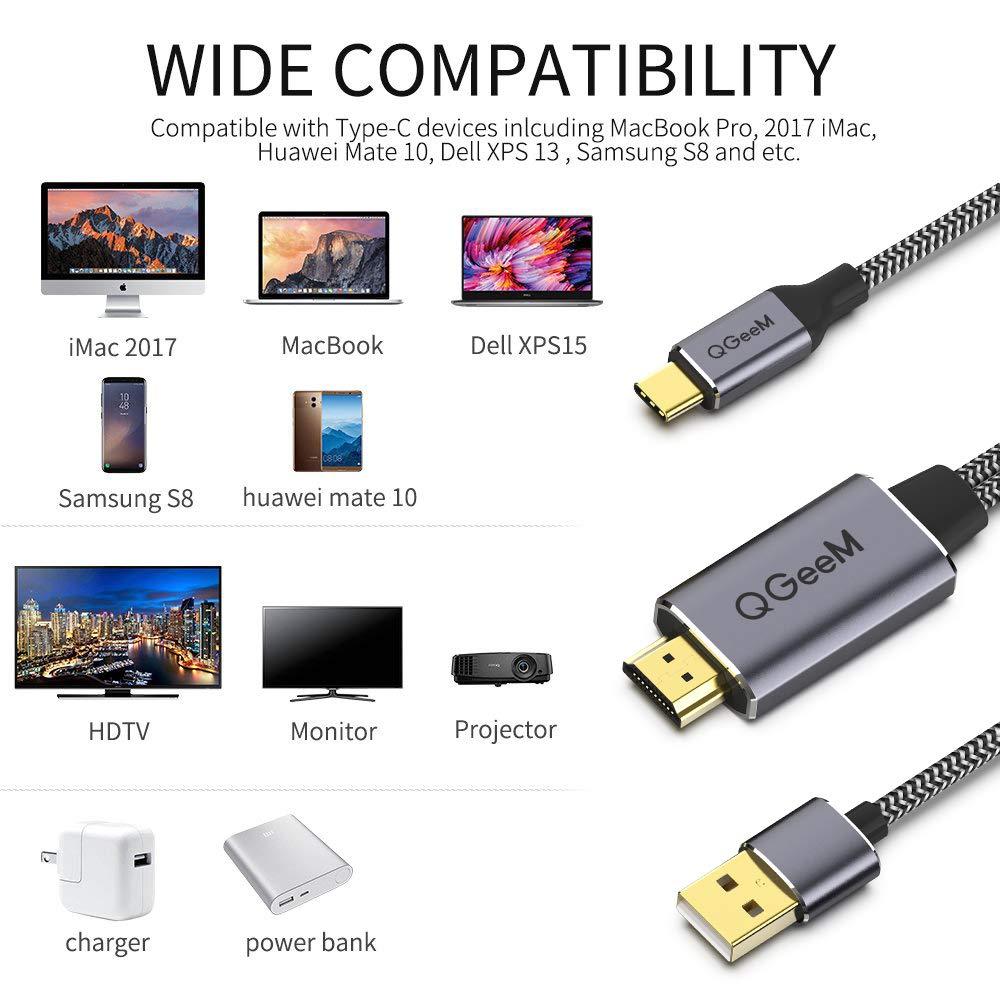 QGeeM USB-C to HDMI Cable - QGeeM