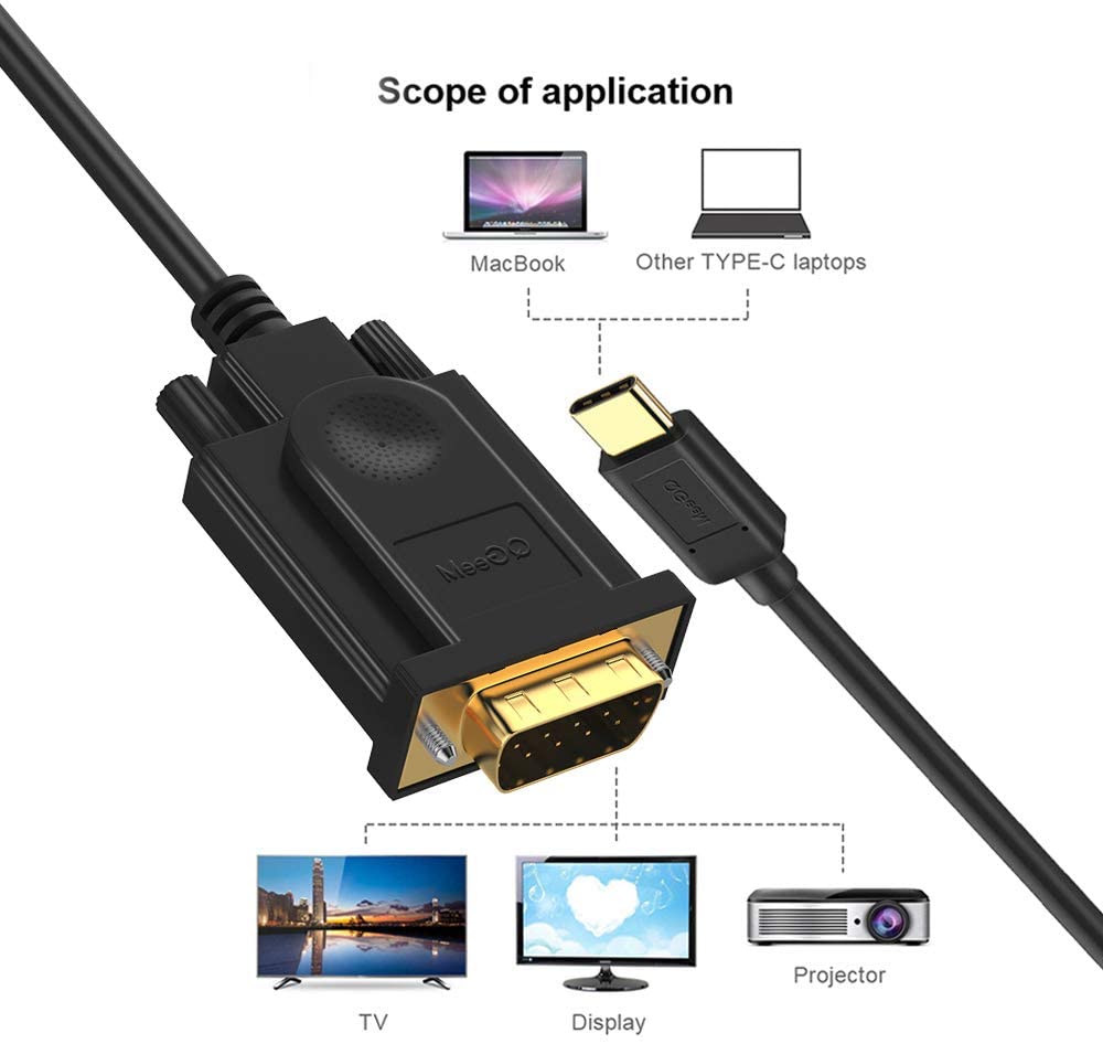 USB-C to VGA Adapter (USB Type-C)
