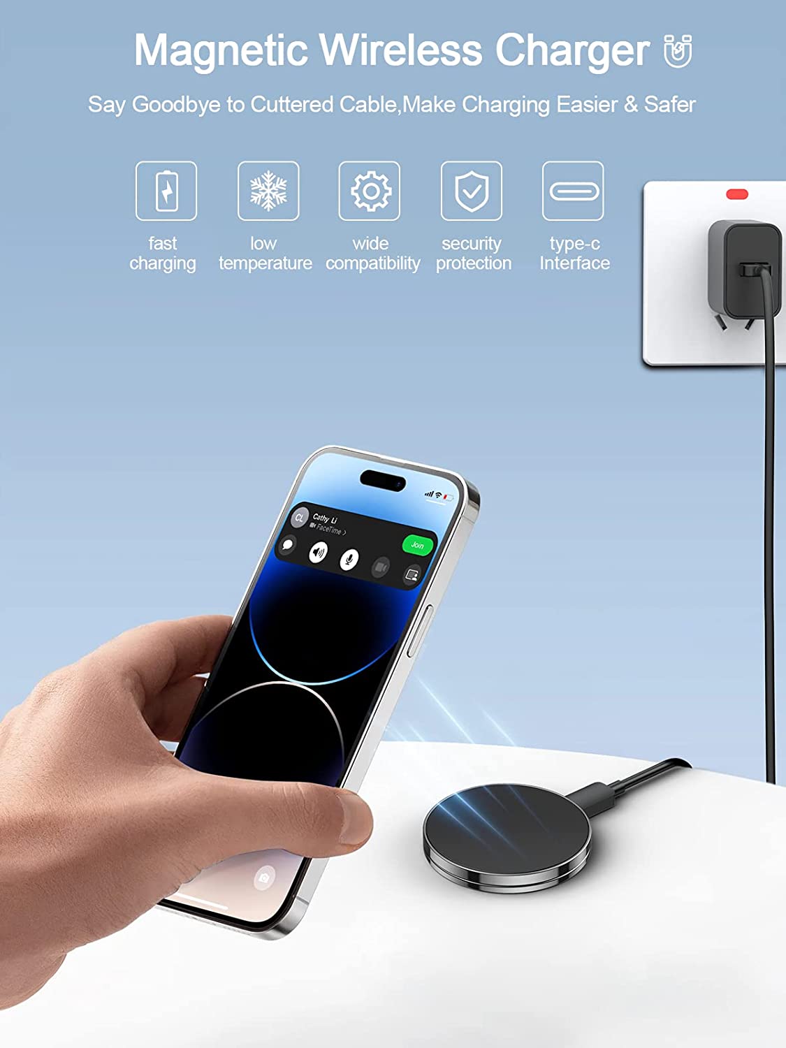 RTOPS Magnetic Wireless Charger - QGeeM