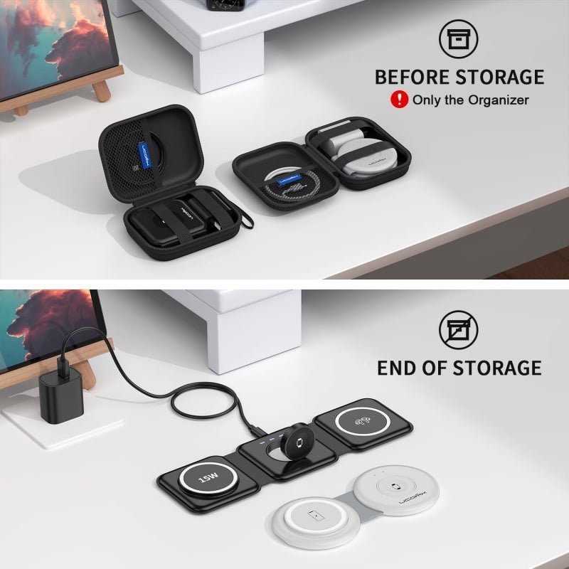 UCOMX Travel Case for 3 in 1 Wireless Charger(Box Only) - QGeeM