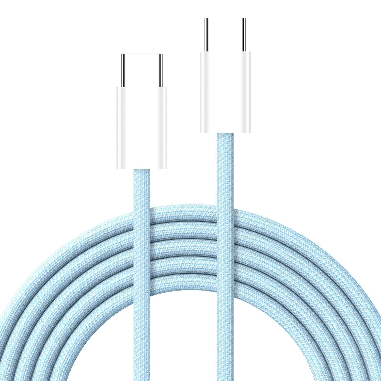 USB C to C Cable PD 20V3A 60W 480Mbps Braided Fast Charging Cable（3Pack） - QGeeM
