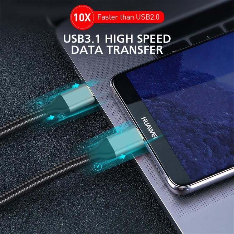 USB C to USB C 3.1 Gen 2 Cable 10Gbps - QGeeM
